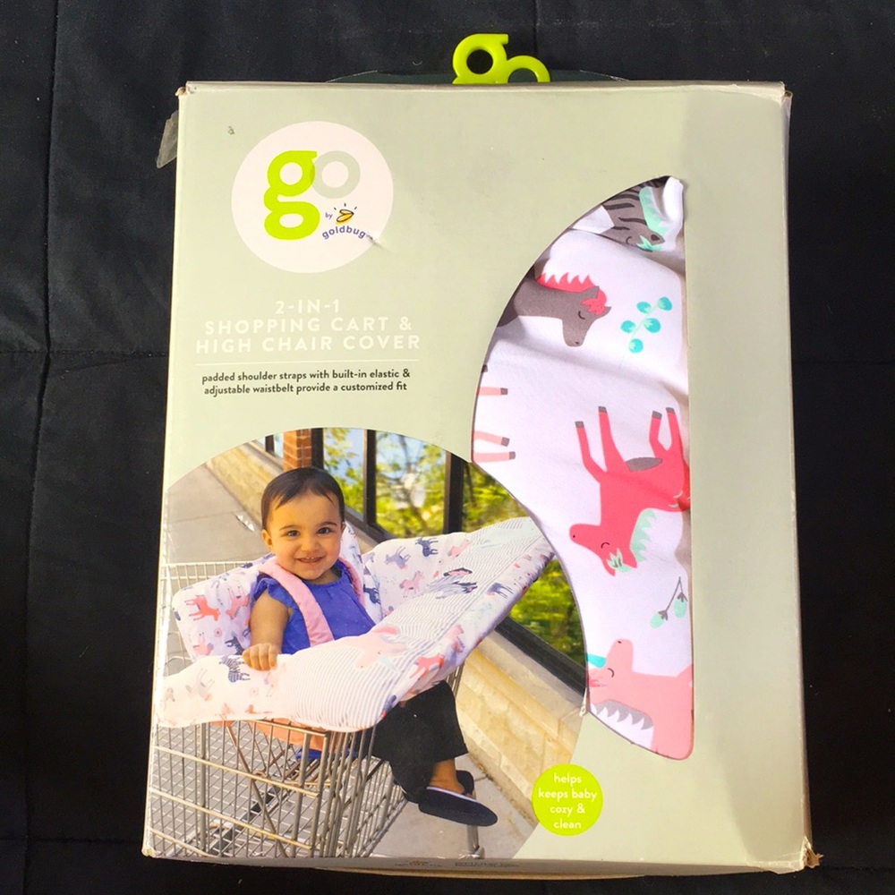 2-1 shopping cart & high chair padded cover